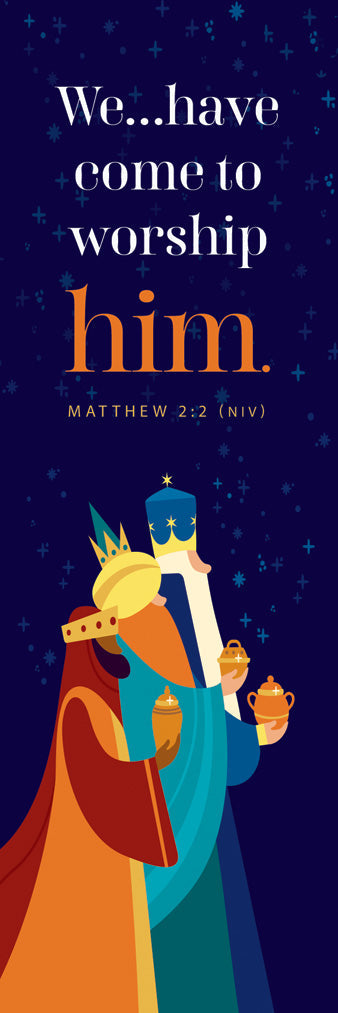 Worship Him Kids Bookmark (pack of 25) - Re-vived