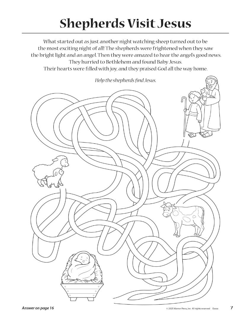 Christmas Puzzles Coloring Activity Book - Re-vived