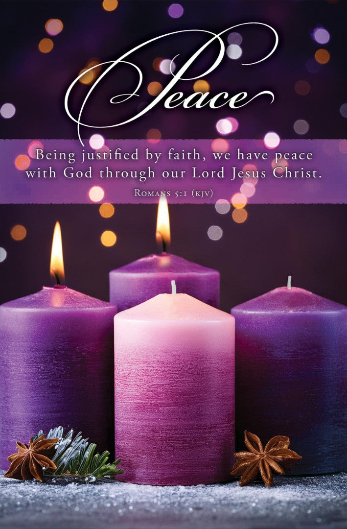 Peace Advent Bulletin (pack of 100) - Re-vived