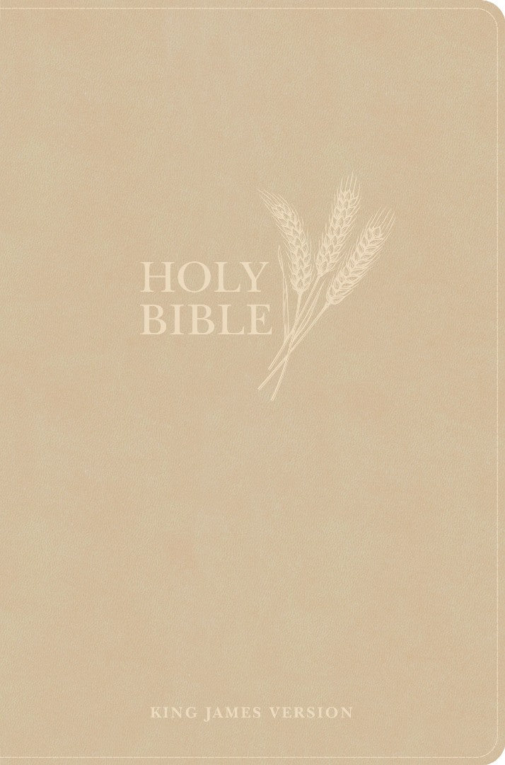 KJV Giant Print Reference Bible, Cream Cloth Over Board - Re-vived