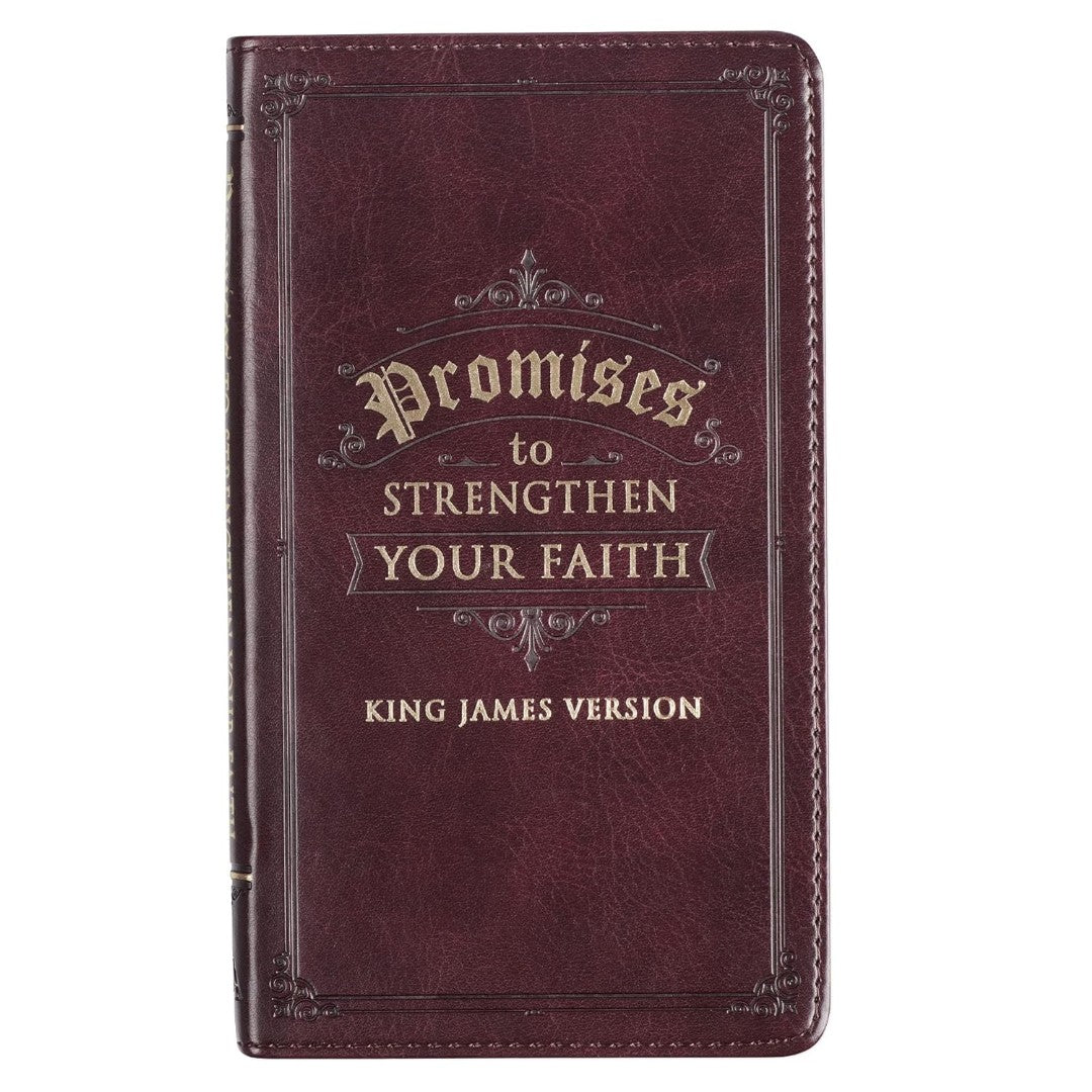 Promises To Strengthen Your Faith Brown Faux Leather Gift - Re-vived