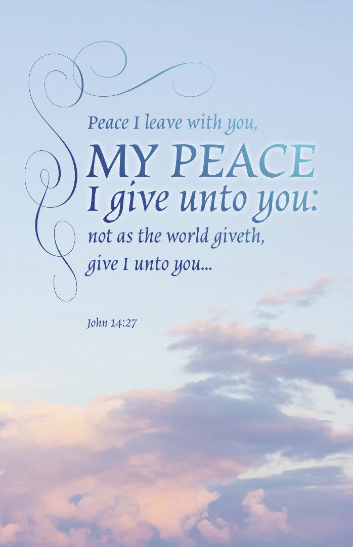 Funeral Bulletin: My Peace (Pack of 100) - Re-vived