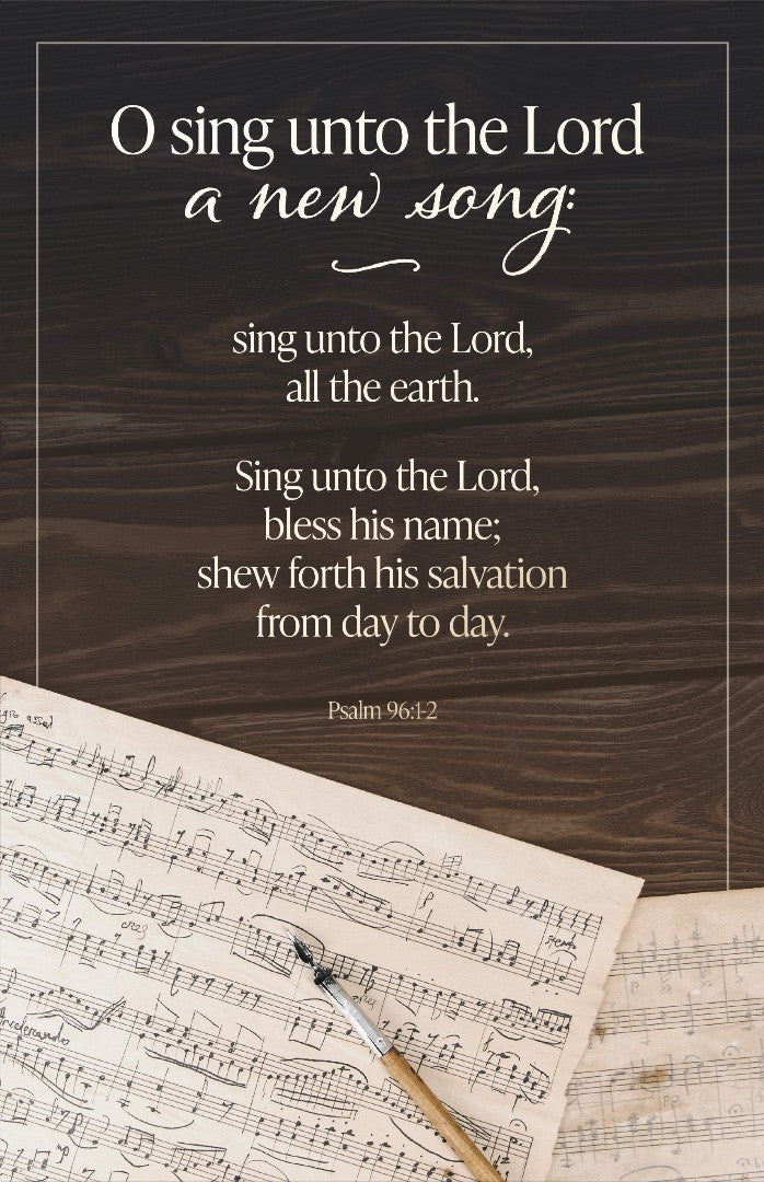 General Worship Bulletin: Unto the Lord (Pack of 100) - Re-vived