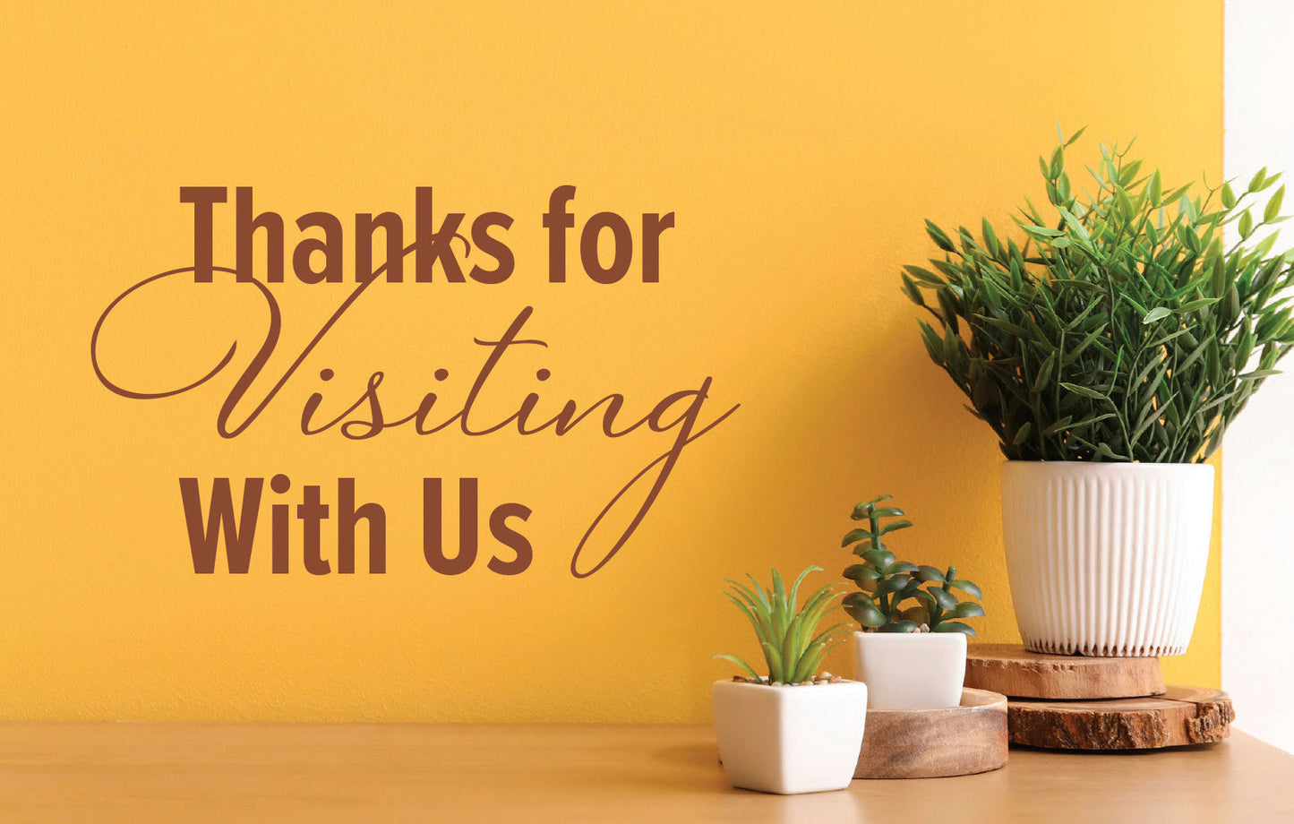 Visitor Postcard: Thanks for Visiting with Us (Pack of 25) - Re-vived