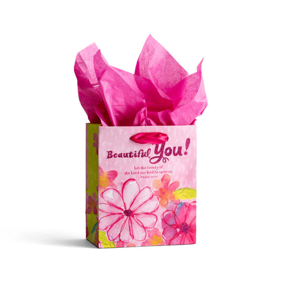 Beautiful You - Small Gift Bag With Tissue - Re-vived