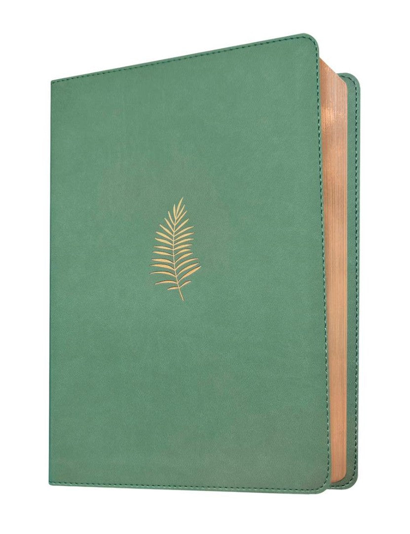 NLT Wide Margin Bible, Filament Enabled, Sage Green - Re-vived