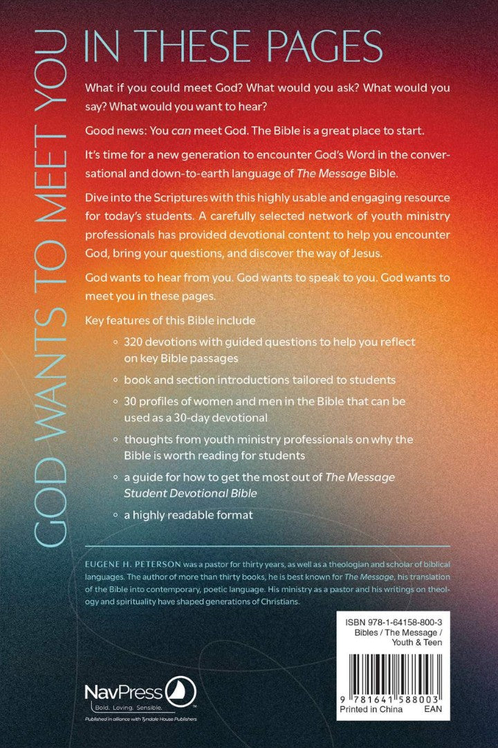 The Message Student Devotional Bible (Softcover) - Re-vived