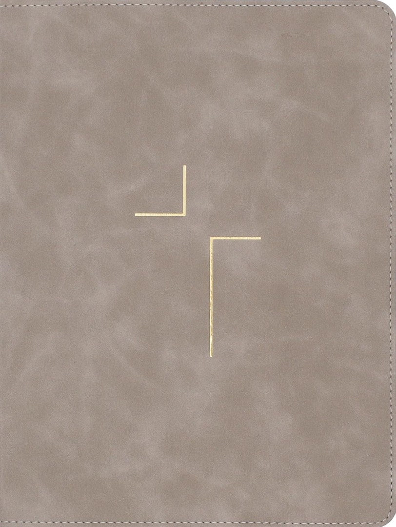 The Jesus Bible, ESV Edition, Leathersoft, Stone - Re-vived