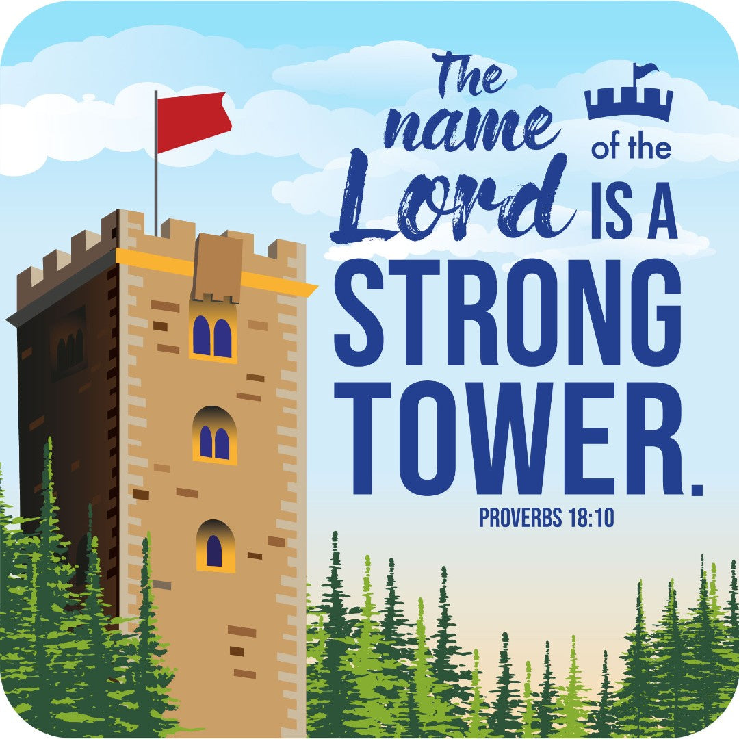 Strong Tower Cork Coaster - Re-vived