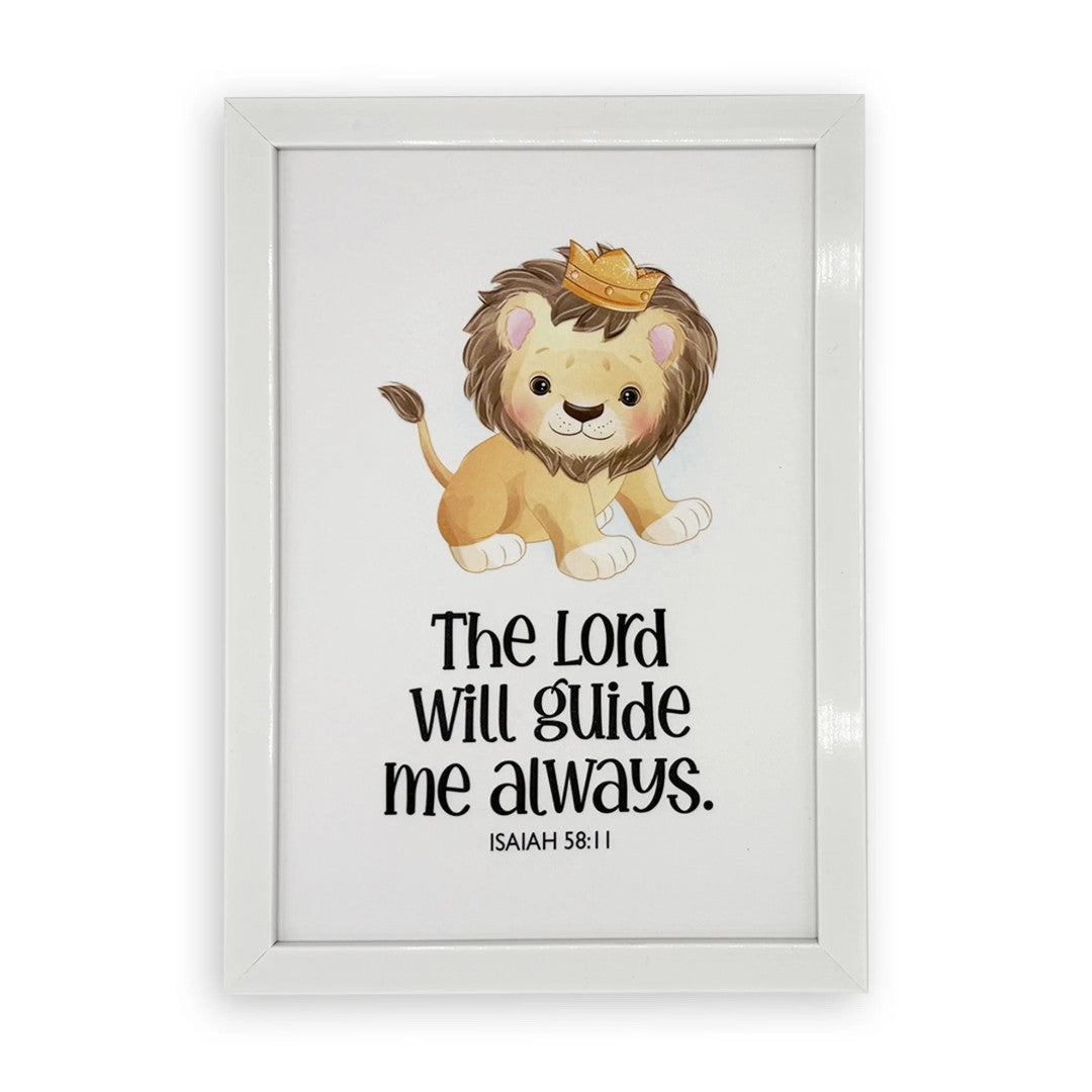 Rectangular Wall Frame – The Lord Will Guide Me Always - Re-vived