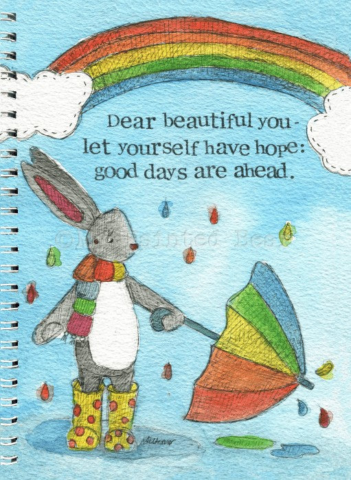 Spiral Notebook Journal 50 Pages Dear Beautiful You - Re-vived