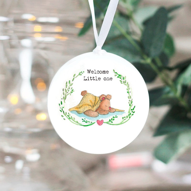 Welcome Little One Ceramic Hanging Decoration - Re-vived