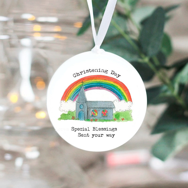 Christening Ceramic Hanging Decoration - Re-vived