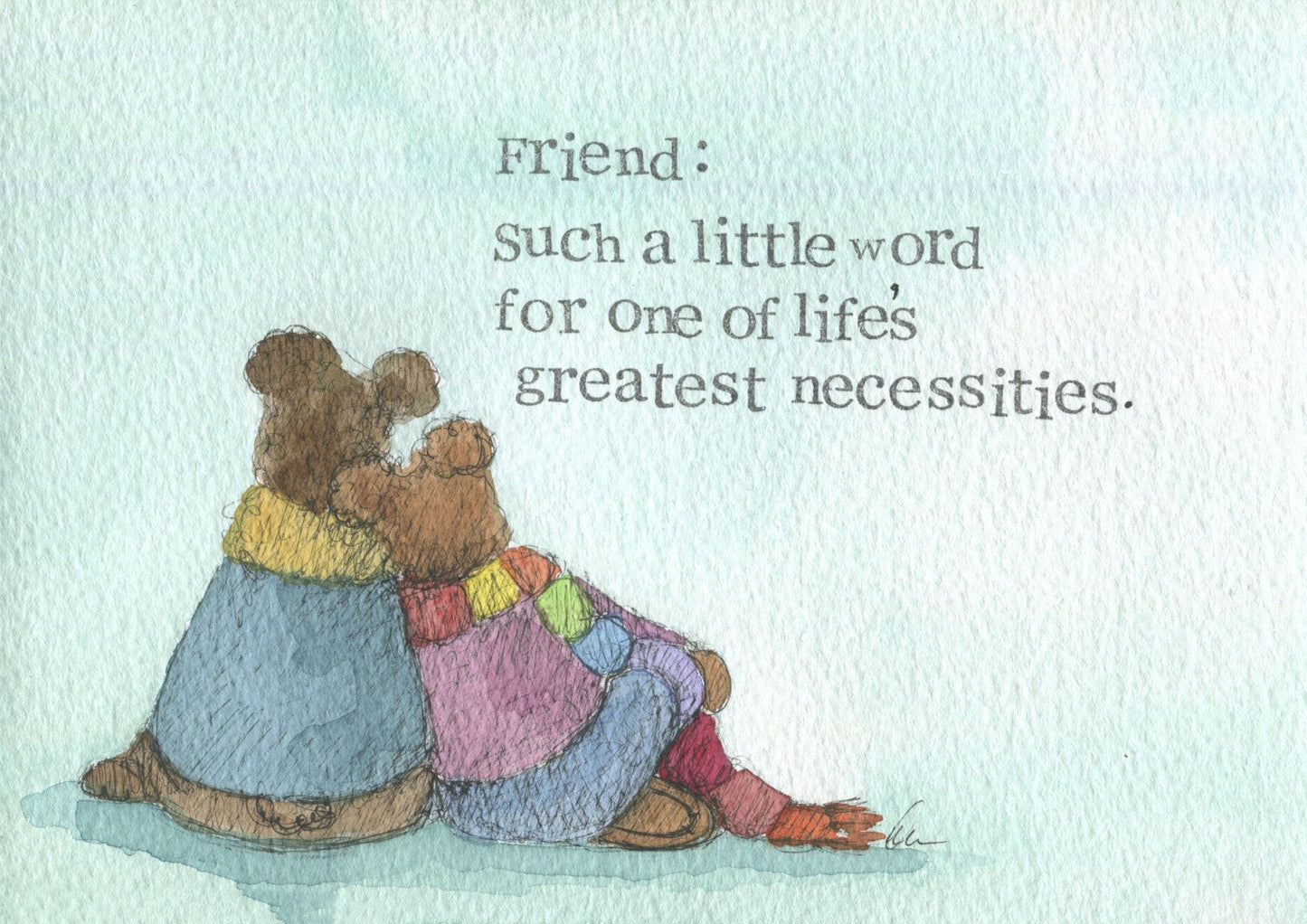 Friendship Encouragement Single Print Such A Little Word - Re-vived
