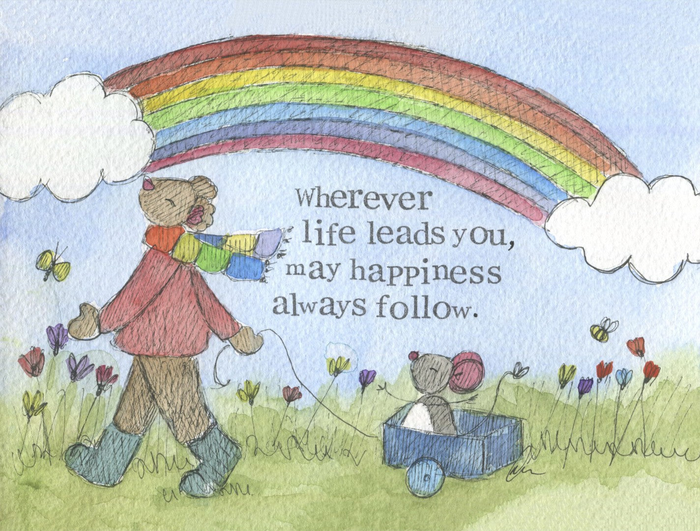 Wherever Life Leads You Ecnouragment Single Print - Re-vived