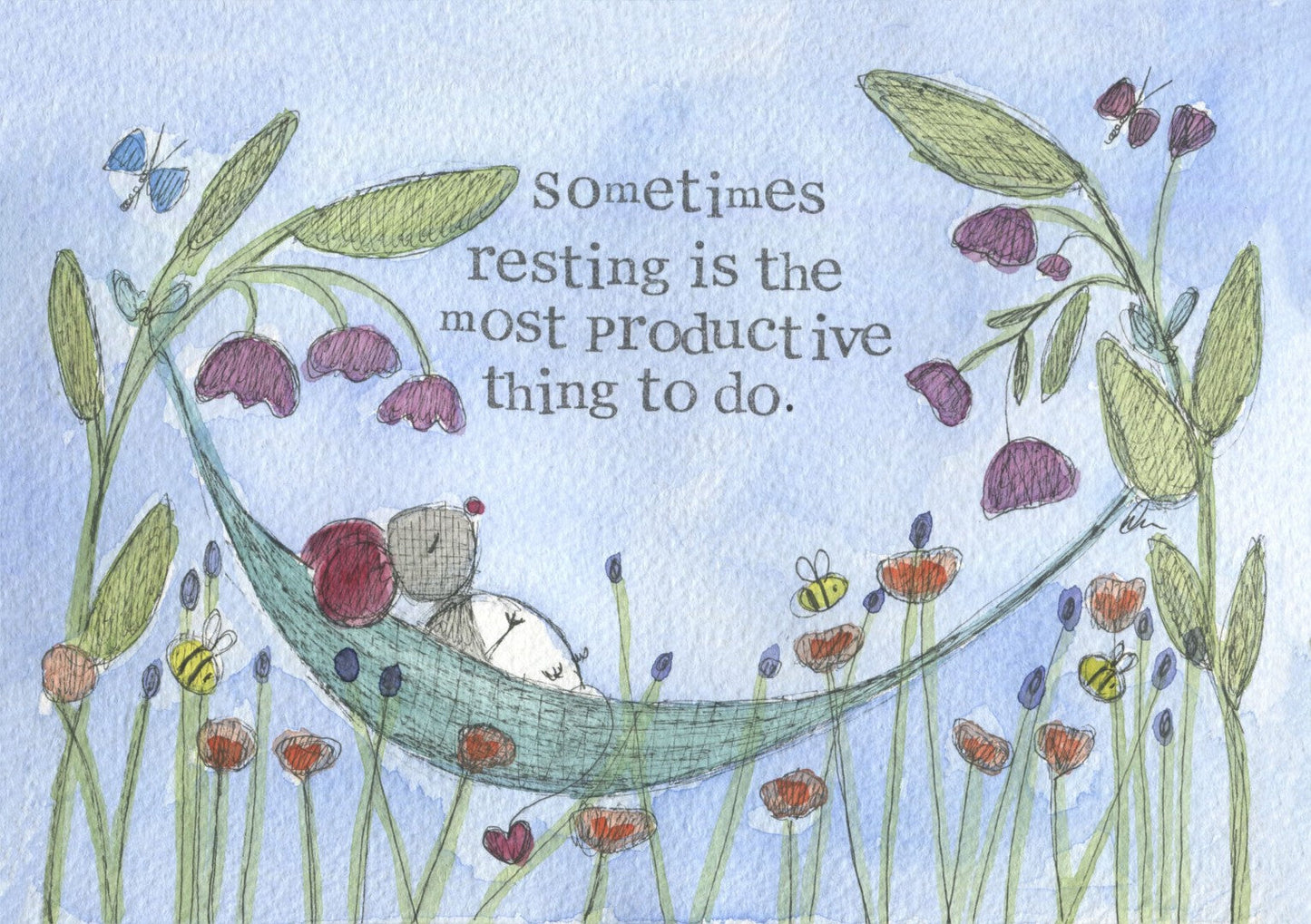 Resting Encourgement Print - Re-vived