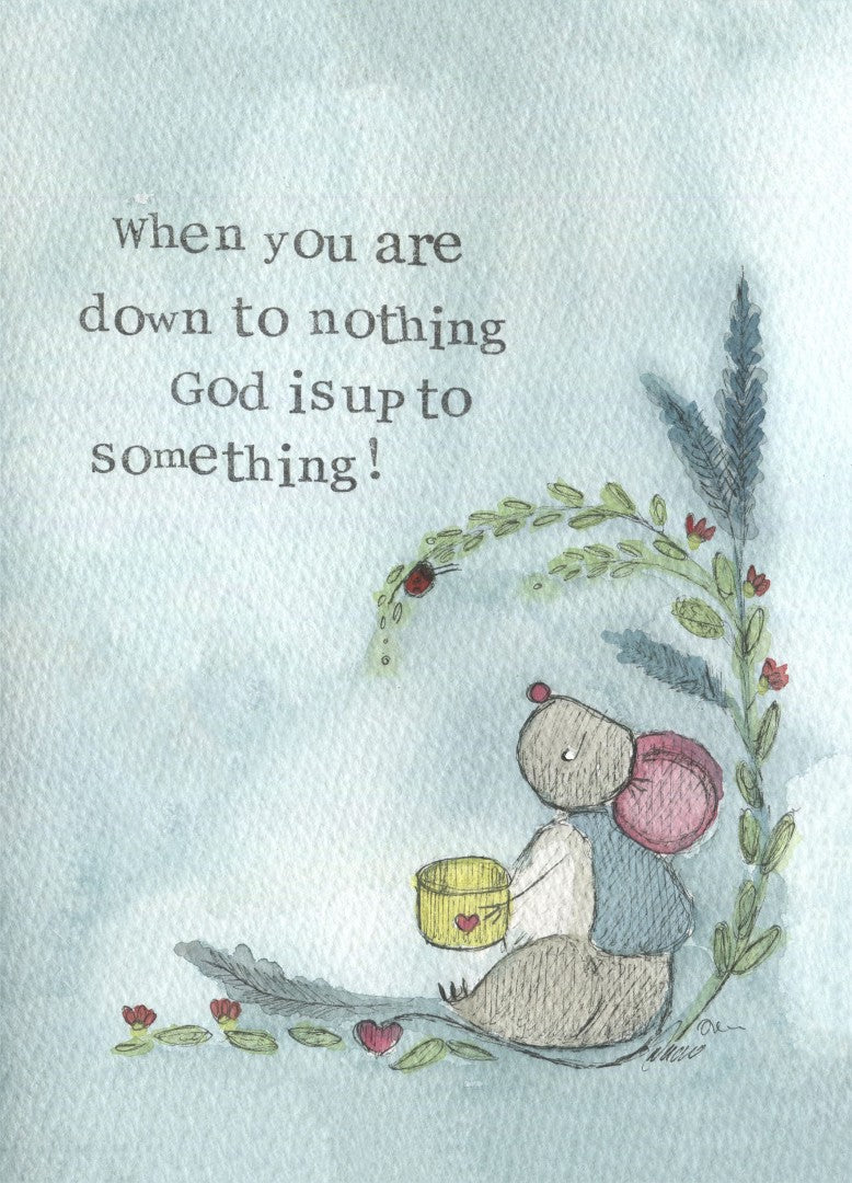 Up To Something Encouragement Single Print - Re-vived