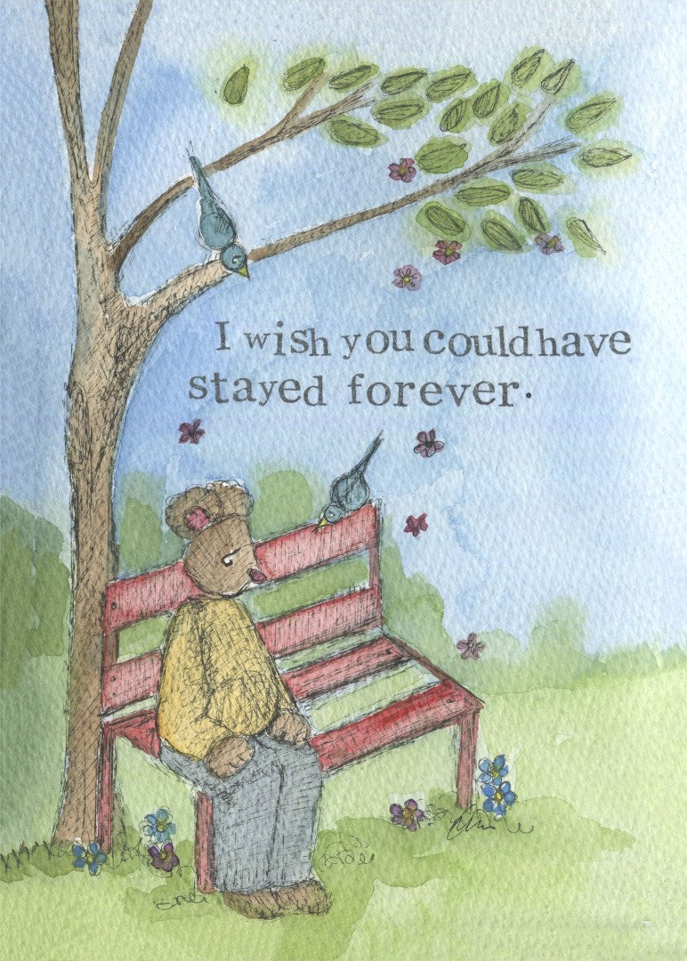 Stay Forever Thinking Of You Sympathy Print - Re-vived