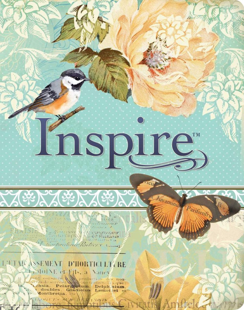 Inspire Bible NLT, Filament Enabled, Vintage Blue/Cream - Re-vived
