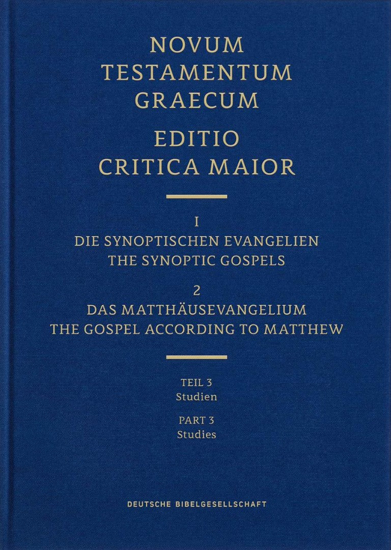 Novum Testamentum Graecum Editio Critica Maior, Vol. 1.1/3 - Re-vived