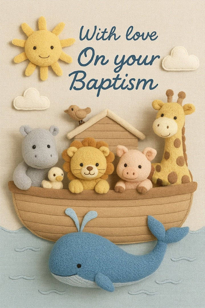 With Love on Your Baptism Ark Card (pack of 6) - Re-vived