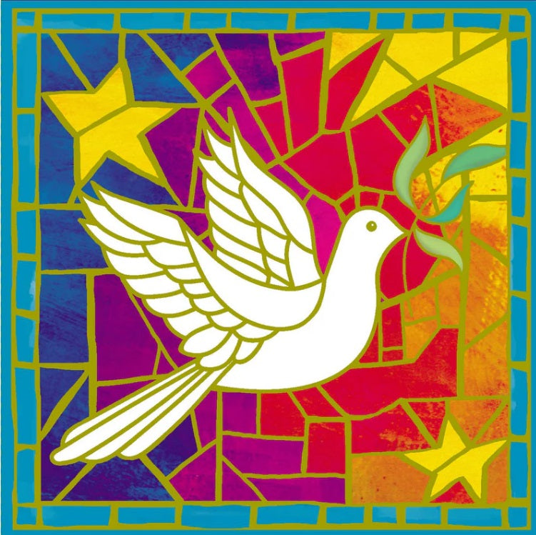 Christmas Dove Mosaic - Re-vived
