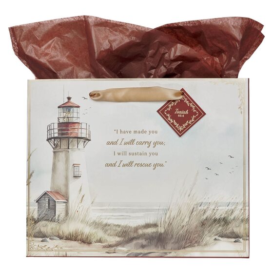 I Have Made You Large Landscape Gift Bag - Isaiah 46:4 - Re-vived