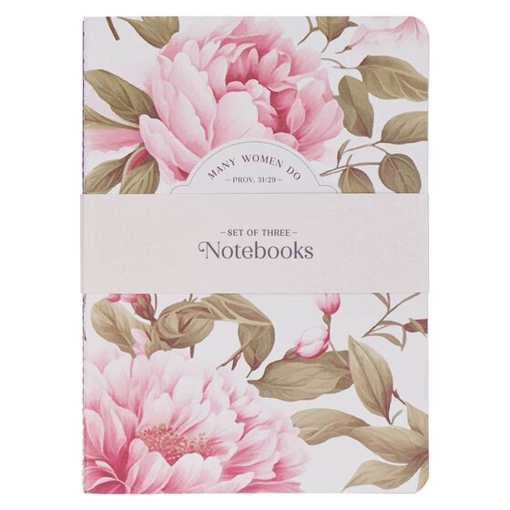 Notebook Set 3Pc Noble Things Prov. 31:29 - Re-vived