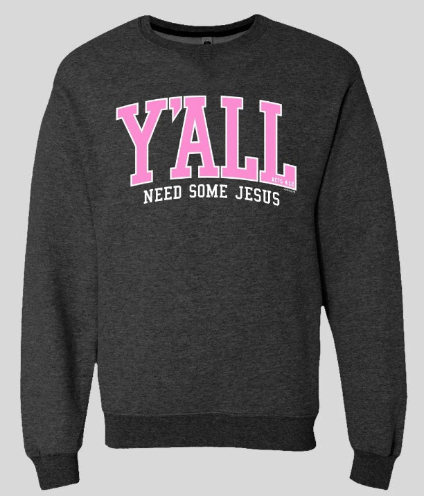 Y'All Crew Fleece Medium - Re-vived