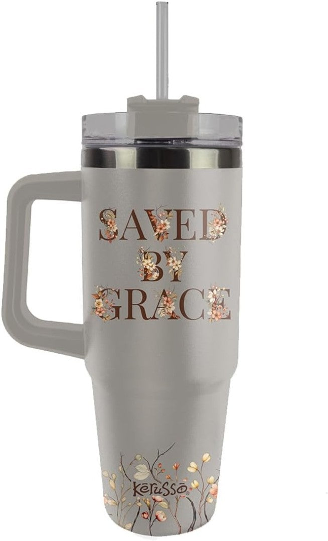 Be Still My Soul - 30 Oz Stainless Steel Mug with Straw - Re-vived