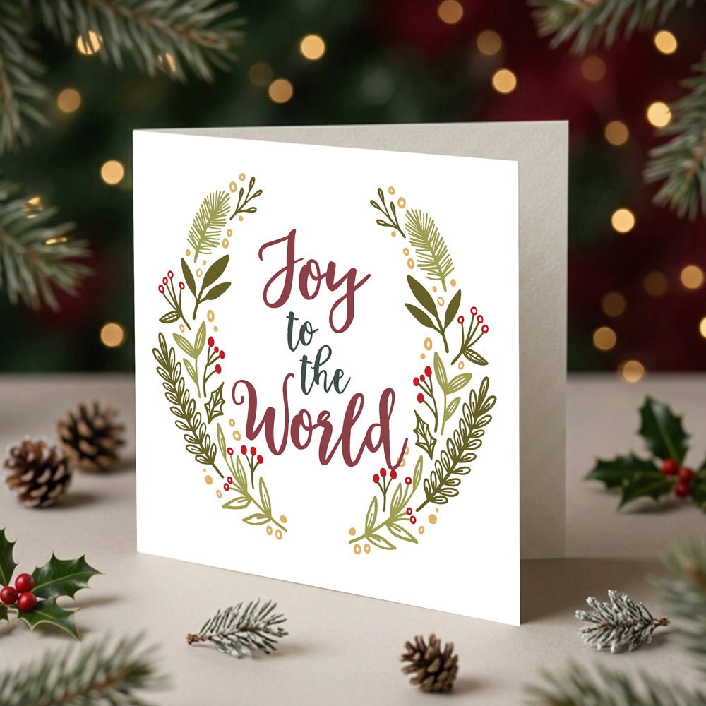Joy to the World Christmas Cards (pack of 10)