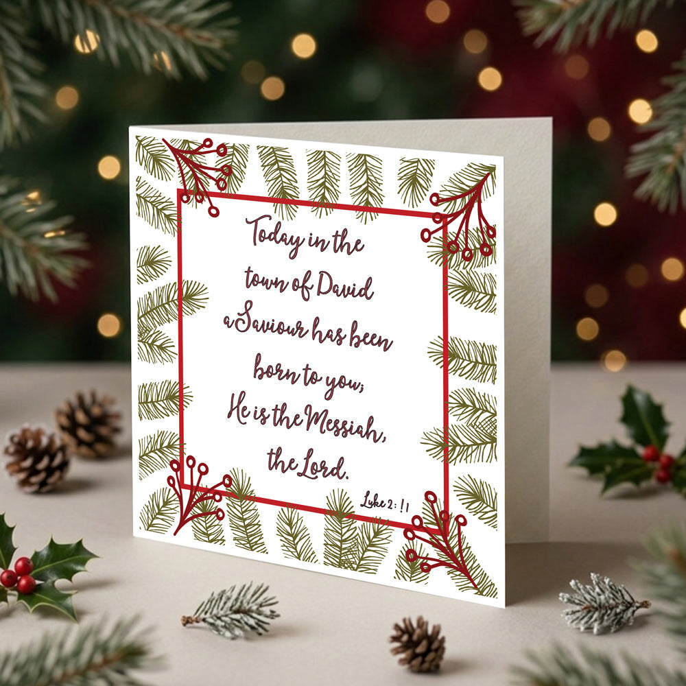 A Saviour Has Been Born Christmas Cards (pack of 10)