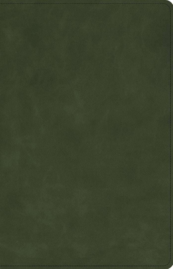 CSB Large Print Personal Size Reference Bible, Olive - Re-vived
