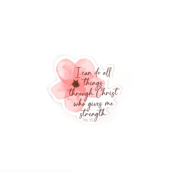 Sticker Vinyl - I Can Do All Things (Pack of 5)