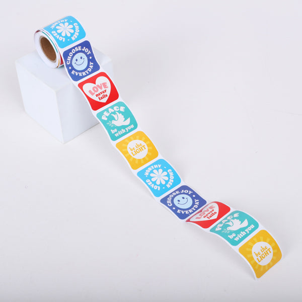Stickers - Christian Sayings (Roll of 100)