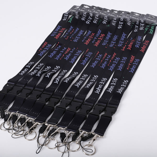 Lanyard John 3:16 Multi-Colour (Pack of 12)