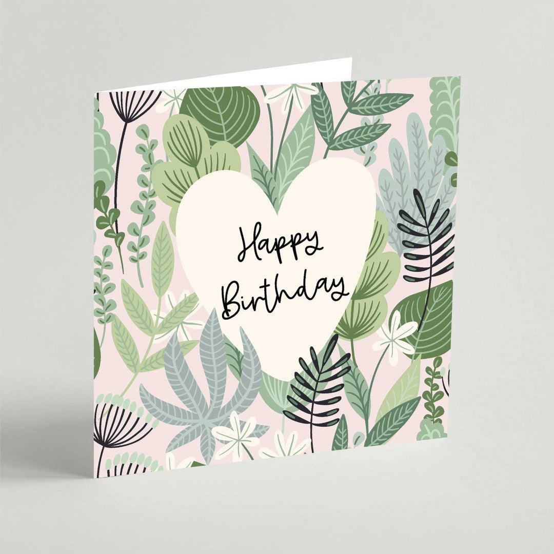 Happy Birthday Plants Square Card