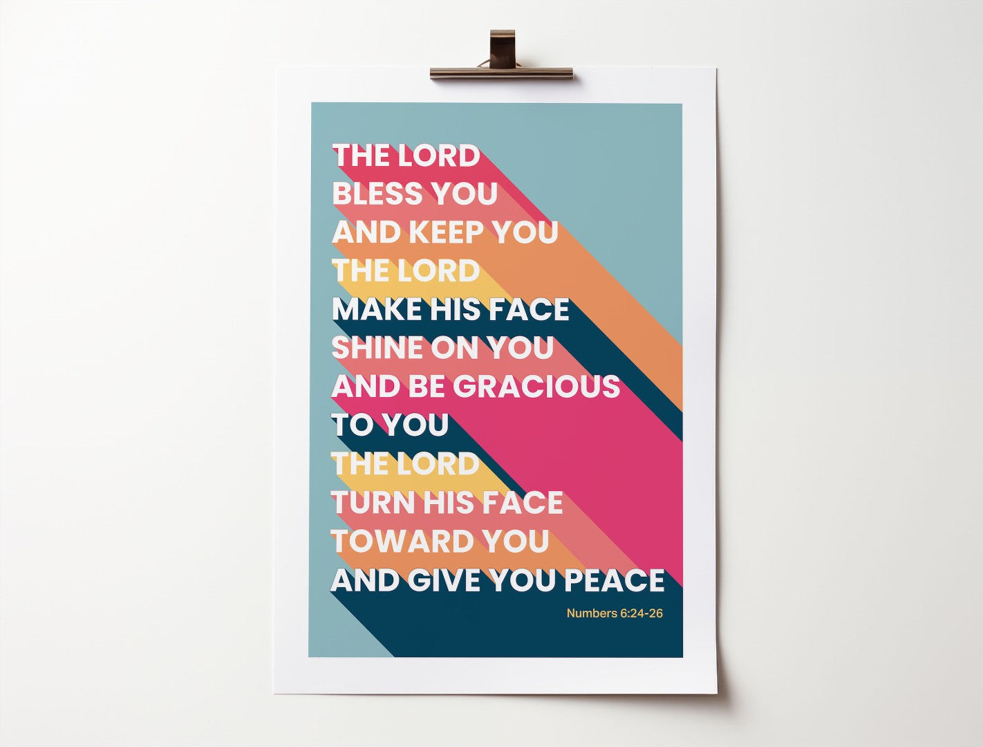 Numbers 6 - The Blessing A3 Poster