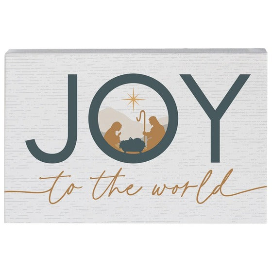 Mini Christmas Sign - Joy To The World