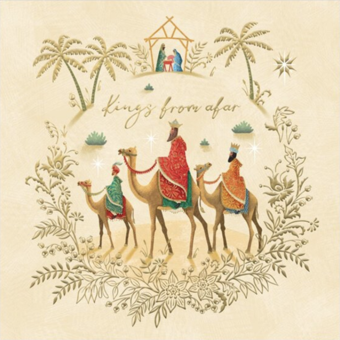 Christmas Cards Square: Kings From Afar (Pack Of 4)