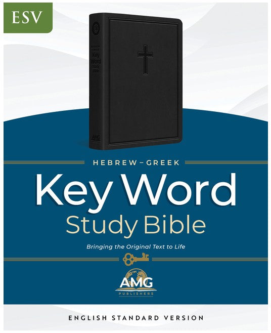 ESV Hebrew-Greek Key Word Study Bible, Black, Indexed