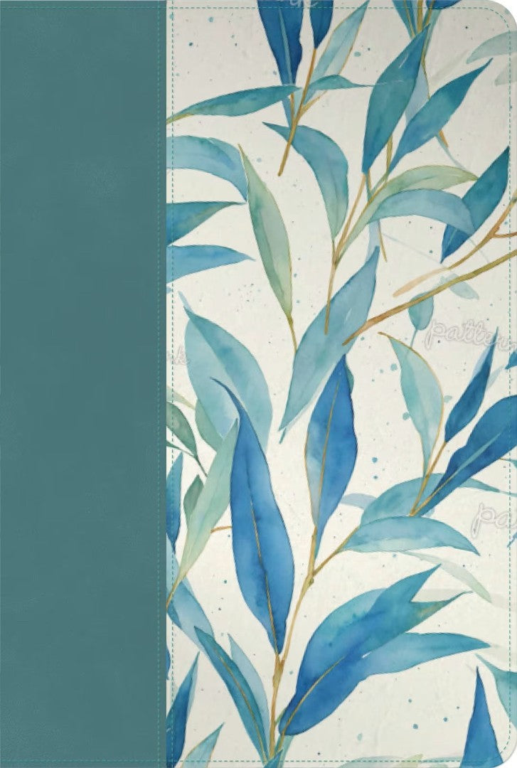 CSB Notetaking Bible, Teal Floral, Zipper Edition