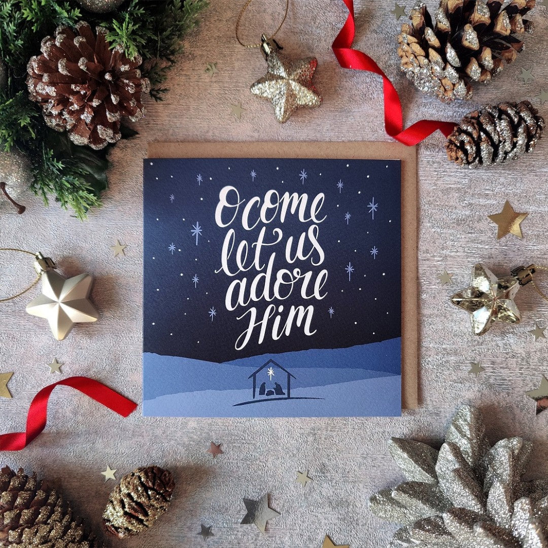 Adore Him - Christmas Card (Pack of 10) - Re-vived
