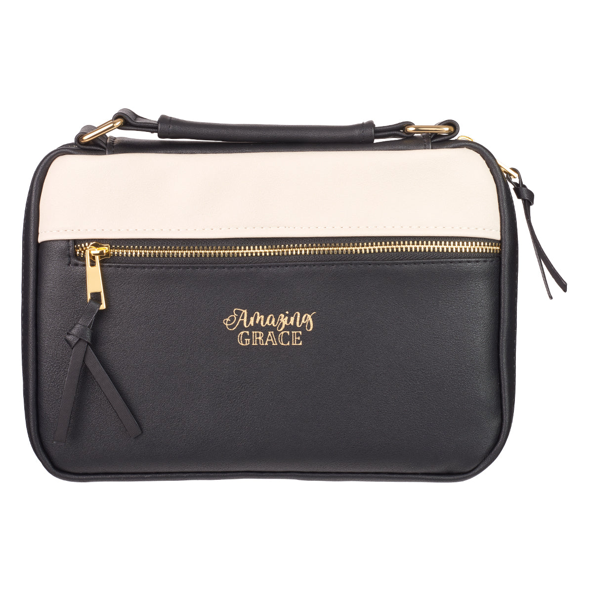 Amazing Grace Black Fashion Bible Case, Medium - Re-vived