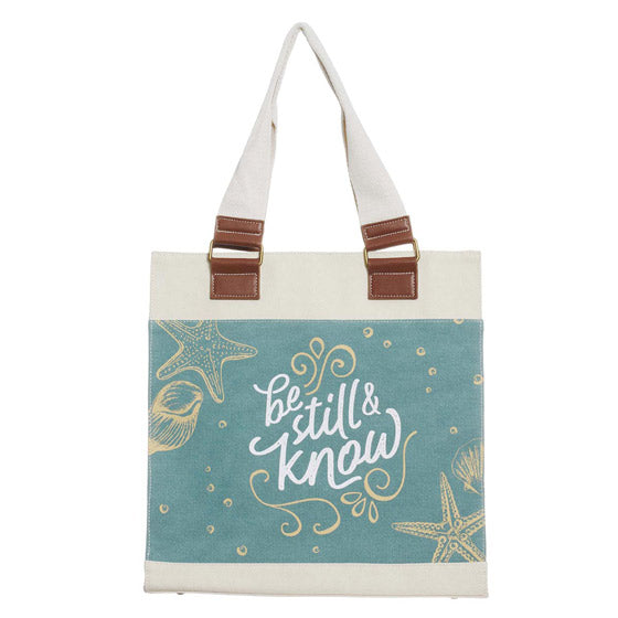 Be Still and Know Canvas Tote Bag - Re-vived