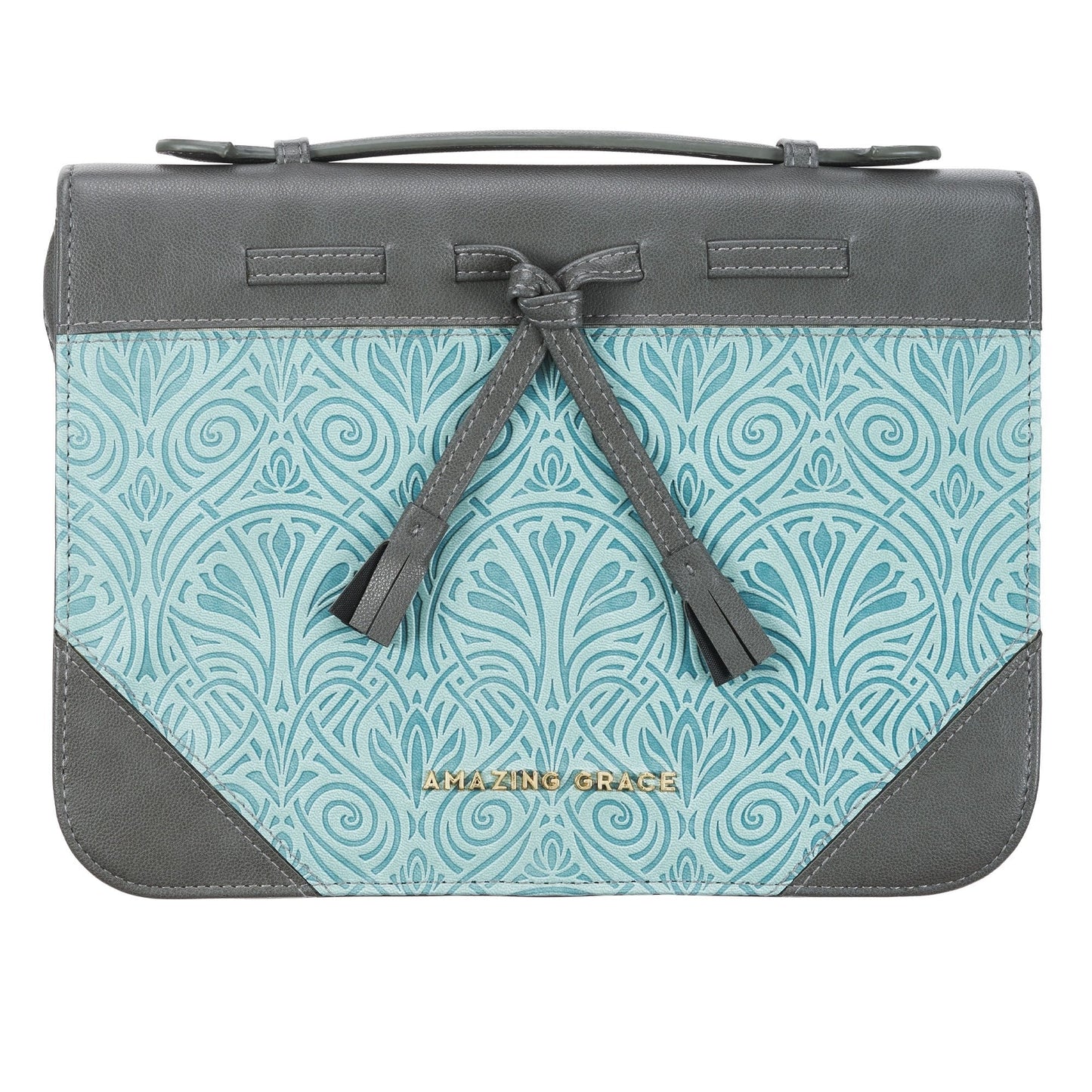 Amazing Grace Turquoise Fashion Bible Case, Medium - Re-vived