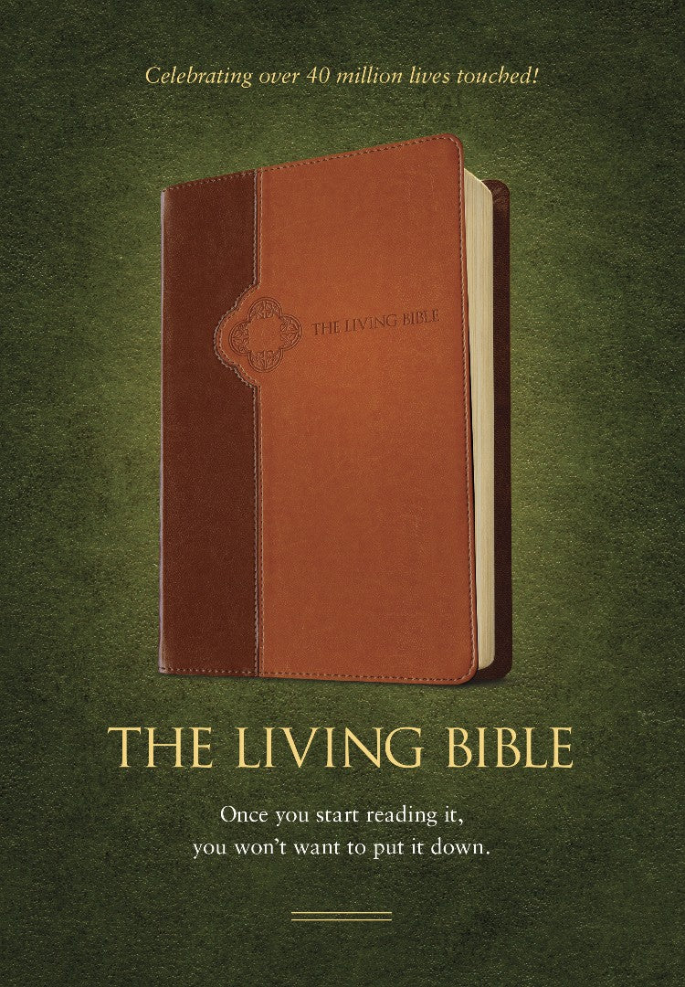 The Living Bible Tutone Brown/Tan - Re-vived