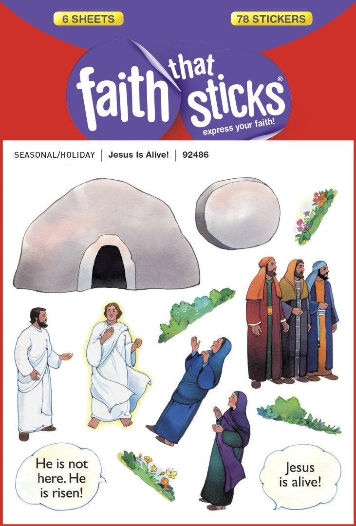 Jesus Is Alive! - Faith That Sticks Stickers - Re-vived