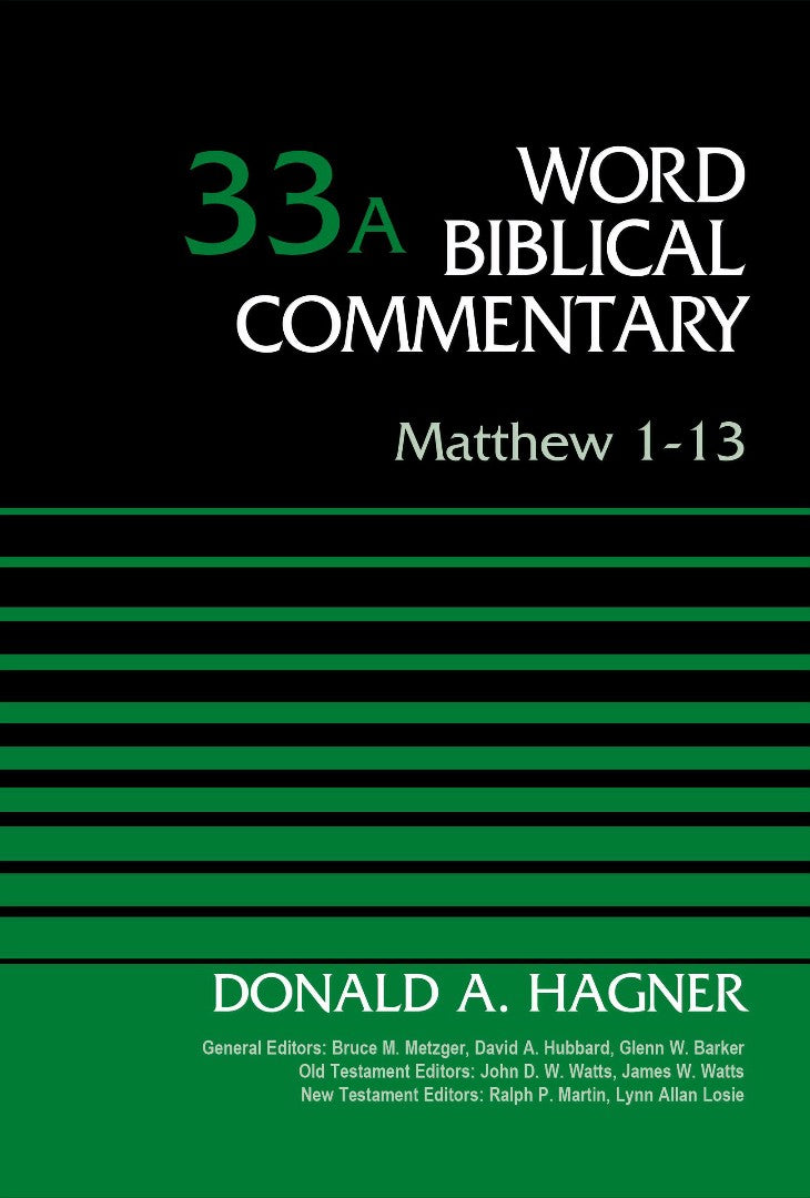 Matthew 1-13, Volume 33A - Re-vived