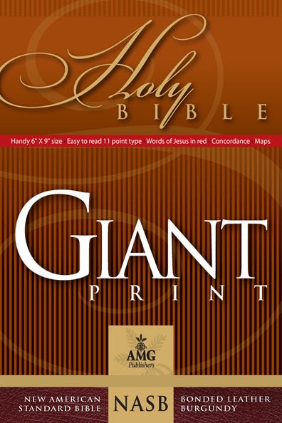 NASB Giant Print Handy-Size Reference Bible - Re-vived
